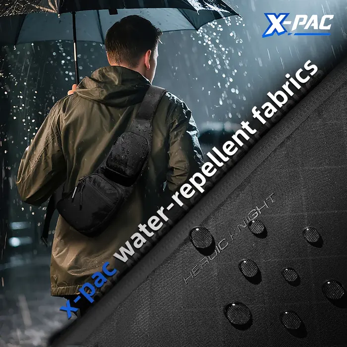 Sac à bandoulière décontracté pour homme léger et imperméable en tissu X-Pac Sac