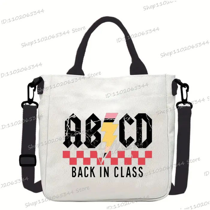 Nouveau sac à main d'école de créateur drôle retour à l'école imprimé sac à bandoulière pour filles 