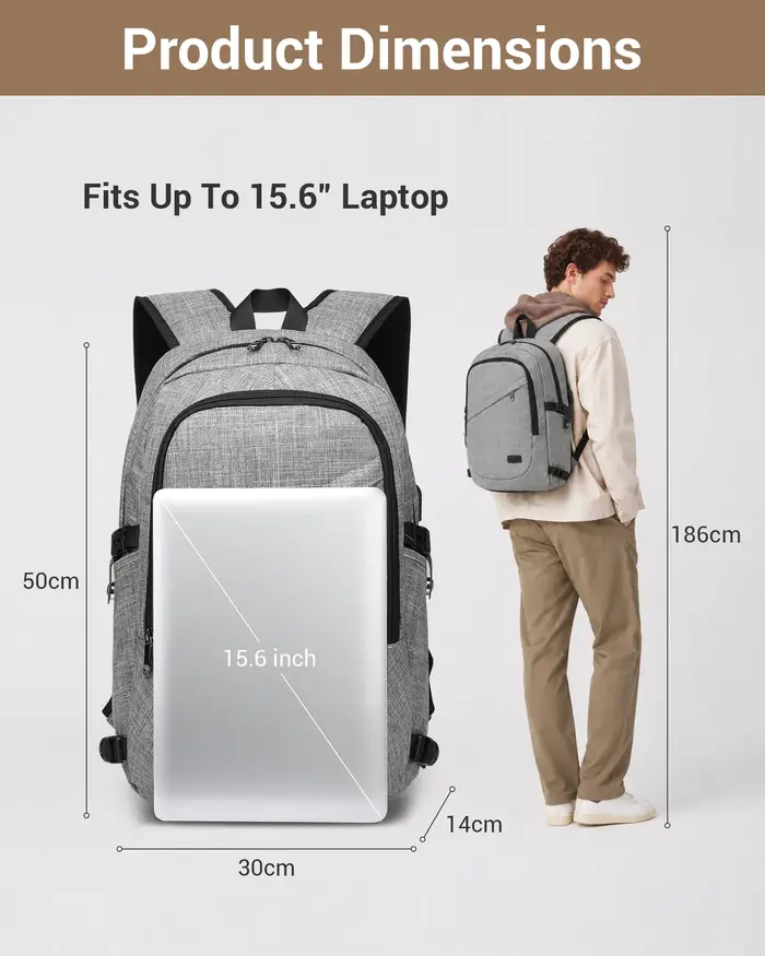 Sac à dos pour ordinateur portable KONO 15