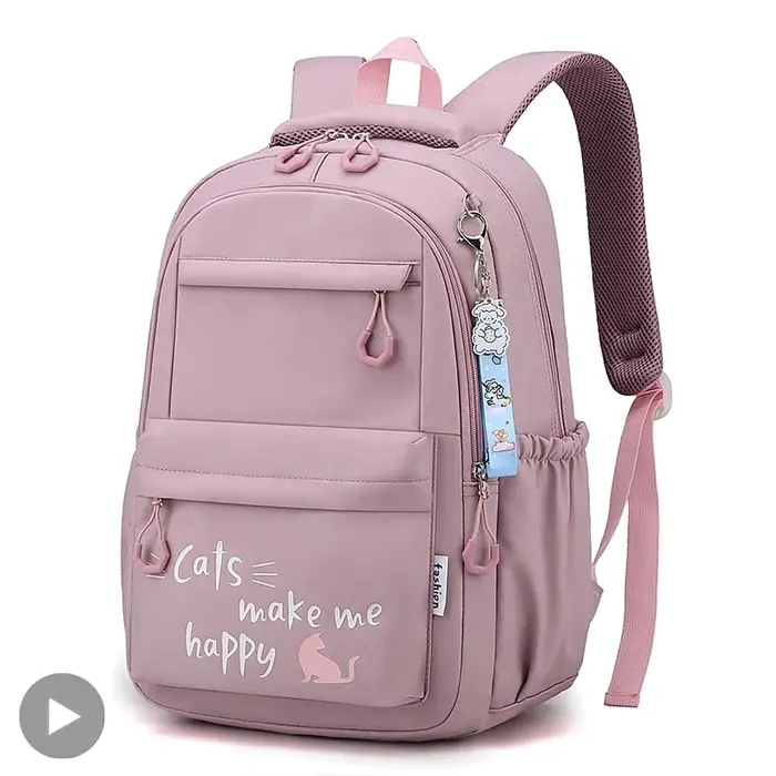 Fille sac d'école sac à dos sac à dos pour adolescent femmes enfants femme rose cartable primaire haute sac à dos