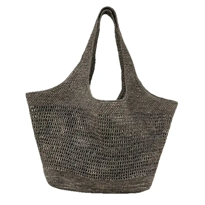 Sac fourre-tout en herbe Lefebre tissé à la main
