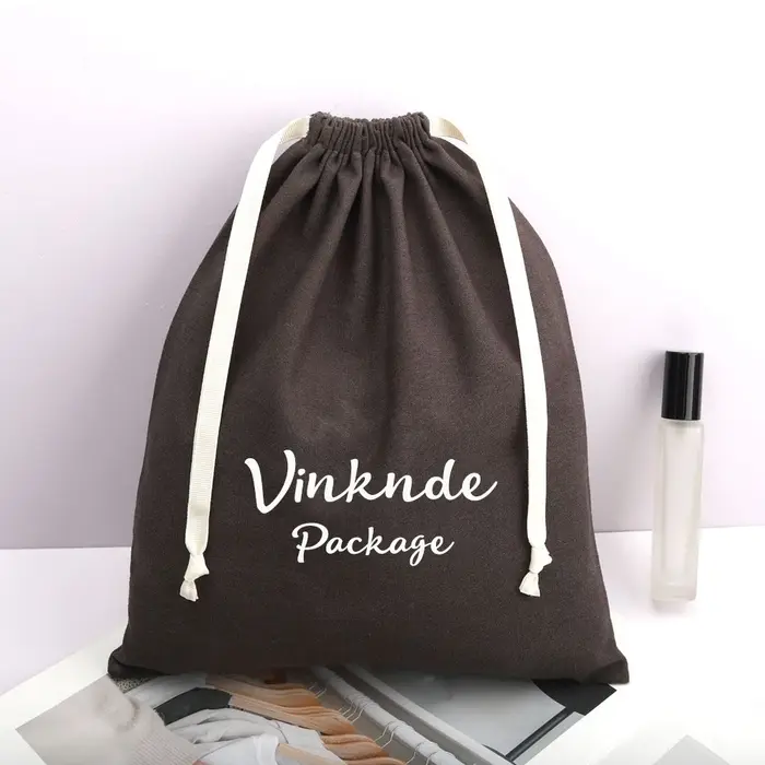 Sac à cordon en coton biologique avec Logo personnalisé