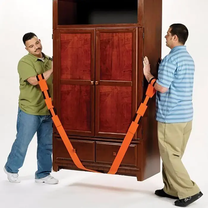 Sangle de levage pour 2 déménageurs, 2 sangles de déplacement Tat, déplacer, soulever, transporter e