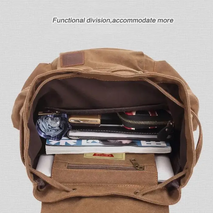 Sacs à dos vintage en toile pour hommes et femmes