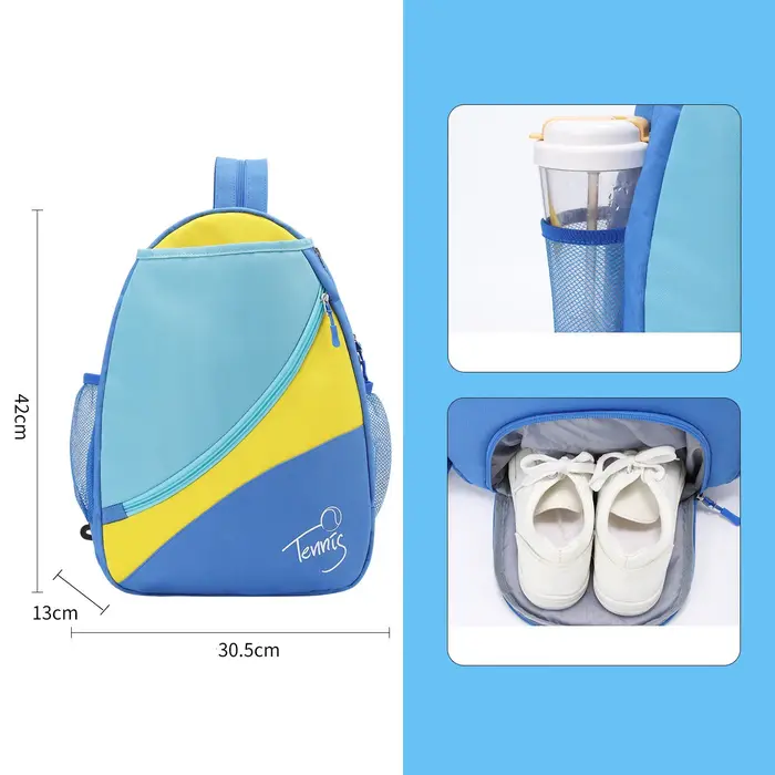 Sac à dos pour raquettes de badminton pour enfants, sac pour raquettes de tennis, housse de protecti