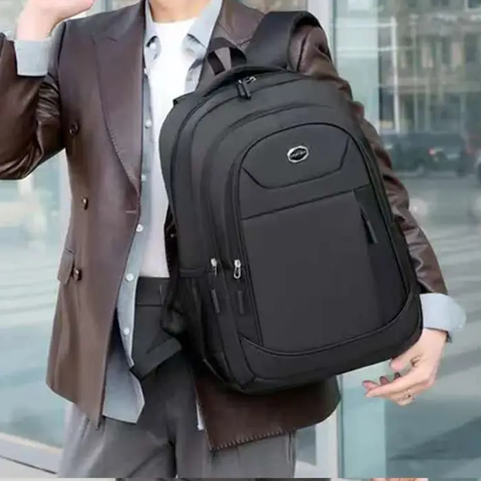 Sac à dos double épaule pour hommes et femmes – Couleur unie – Voyage d'affaires