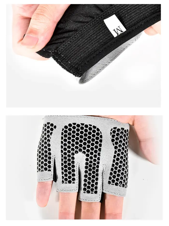Gants de gymnastique demi-doigt pour hommes et femmes, pour Crossfit, entraînement, musculation, protection des mains