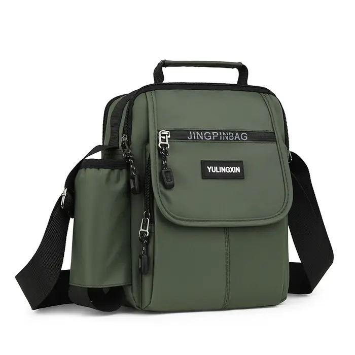 Sac à bandoulière carré sportif pour hommes – Sac à bandoulière durable de style universitaire à côt