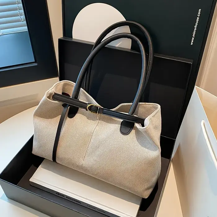 Sac fourre-tout rétro de grande capacité pour femmes
