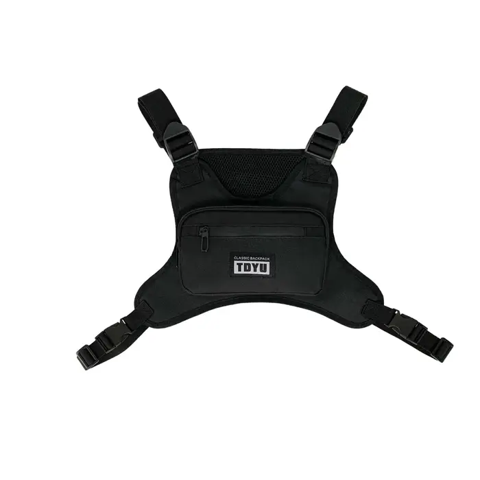DulChest-Sac à Dos Fonctionnel pour Homme et Femme, Orange, Noir, Gris, Hip Hop Techwear GlaBag, Out