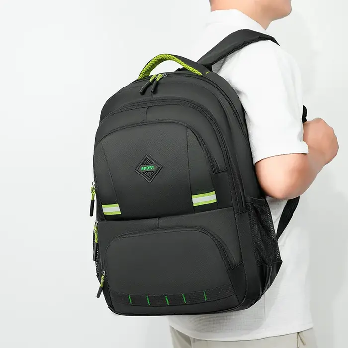 Sac à dos nouvelle grande capacité sac d'ordinateur hommes Simple mode collège étudiant sac ordinateur portable d'affaires Double sacs à bandoulière