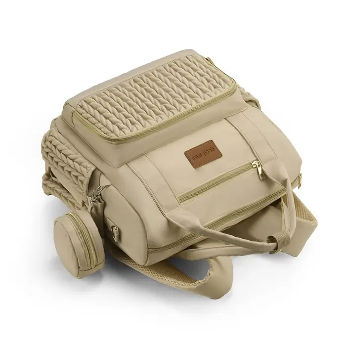 Sac à dos pour couches, sacs à langer multifonctionnels, sac à dos de voyage avec sangles pour poussette et étui pour sucette, unisexe et élégant