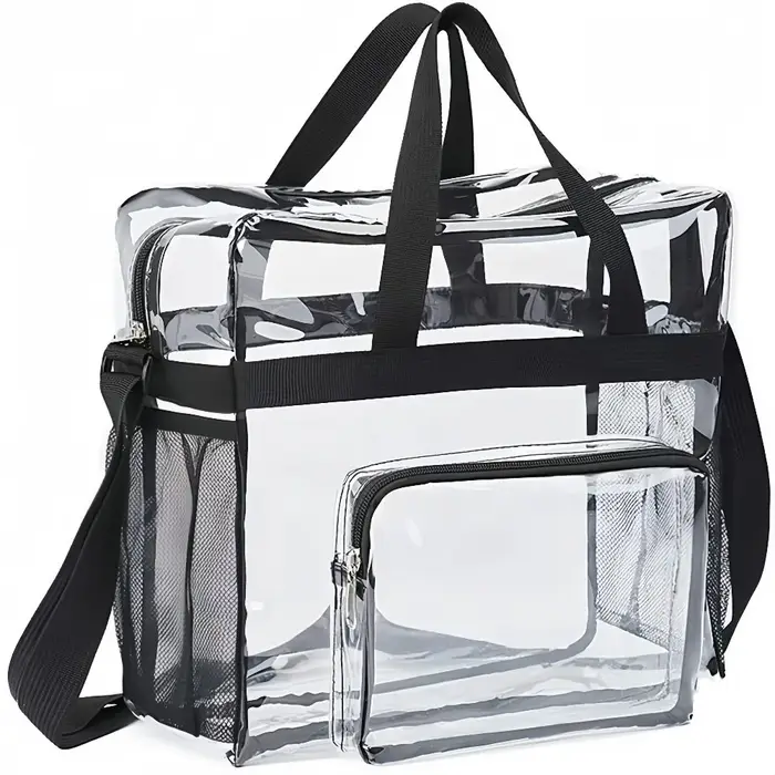 Sac fourre-tout transparent robuste en PVC