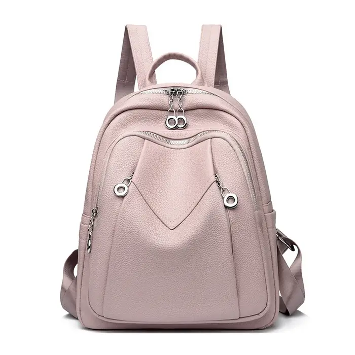 Sac à dos en cuir PU pour femmes : sacs à dos souples antivol convertibles - Sac à dos de voyage élégant
