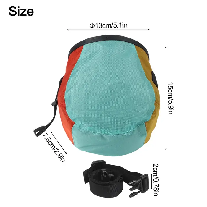 Sac à craie d'escalade réglable