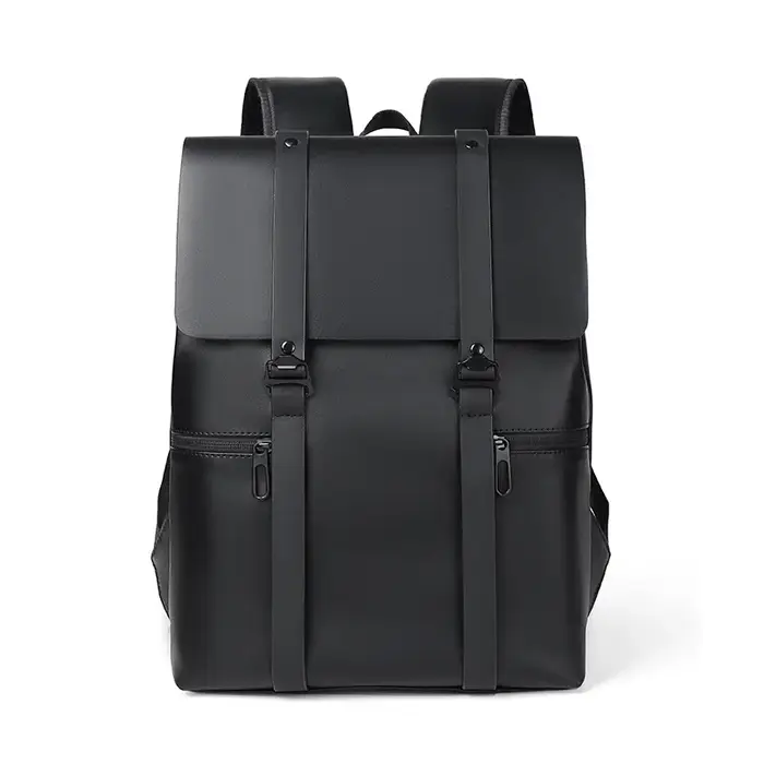 Sac à dos en cuir noir pour hommes, sac de voyage véritable, sac de jour décontracté, mode école, gr