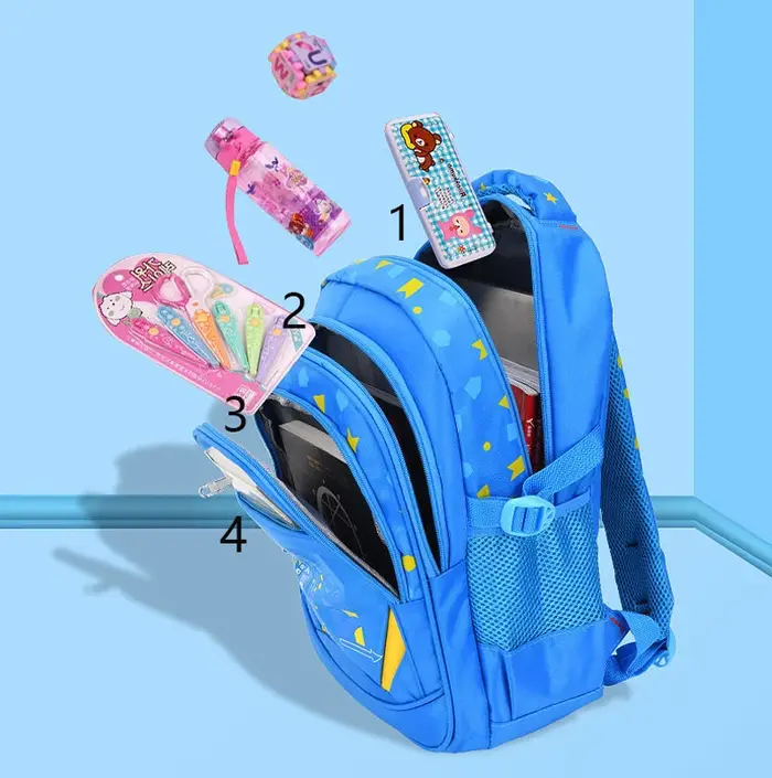 Sac à bandoulière pour enfants motif géométrique sac à dos pour enfant dans le cartable primaire adolescent garçon fille sac à dos livre sac étanche Mochila