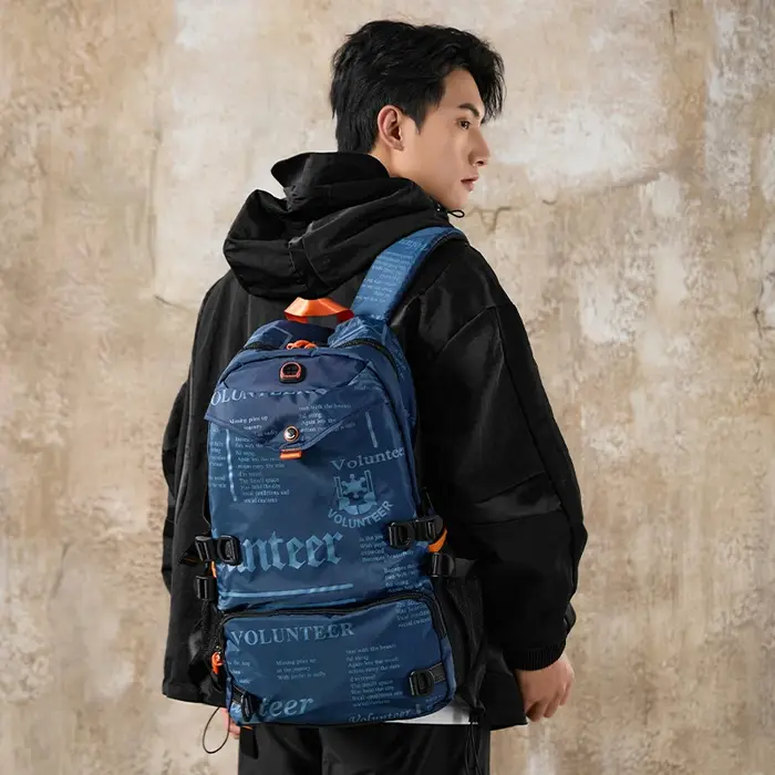 VOLUNTEER voyage sacs à dos hommes mode randonnée sport étanche collège sac à dos homme banlieue léger Oxford sac 1518-03A