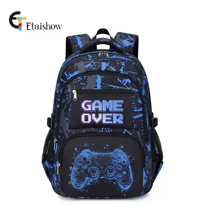 Sac à dos pour garçon avec sac à déjeuner et trousse à crayons 3 pièces sacs d'école pour garçons pour élèves du