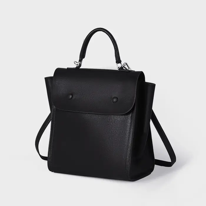 Petit sac à dos coréen en cuir véritable pour femmes, sac à dos léger pour les trajets quotidiens à