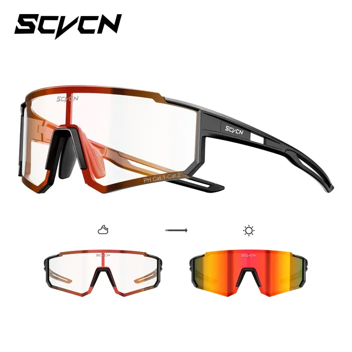 Lunettes de soleil photochromiques SCVCN pour sports de plein air