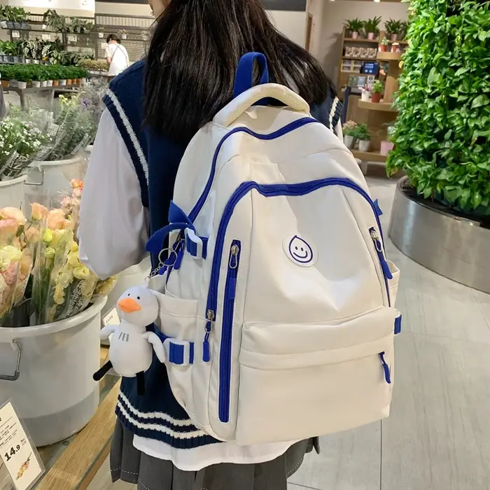 2024 Grand femme mignon collège sac à dos fille voyage livre sac à dos en nylon mode dames sac de loisirs femmes ordinateur portable hommes sacs d'école