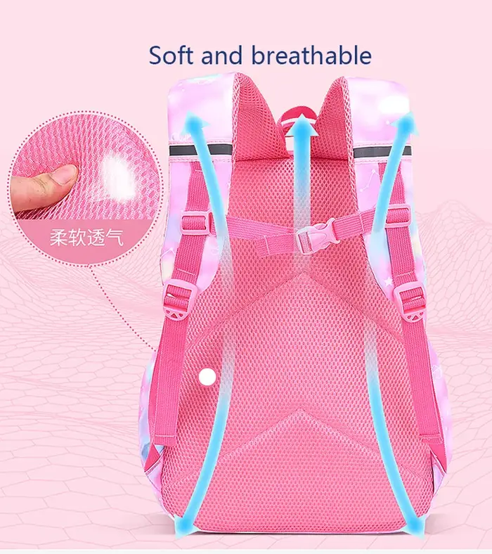 Enfants fille sac à dos sac d'école rose pour enfant enfant adolescent cartable primaire Kawaii mign