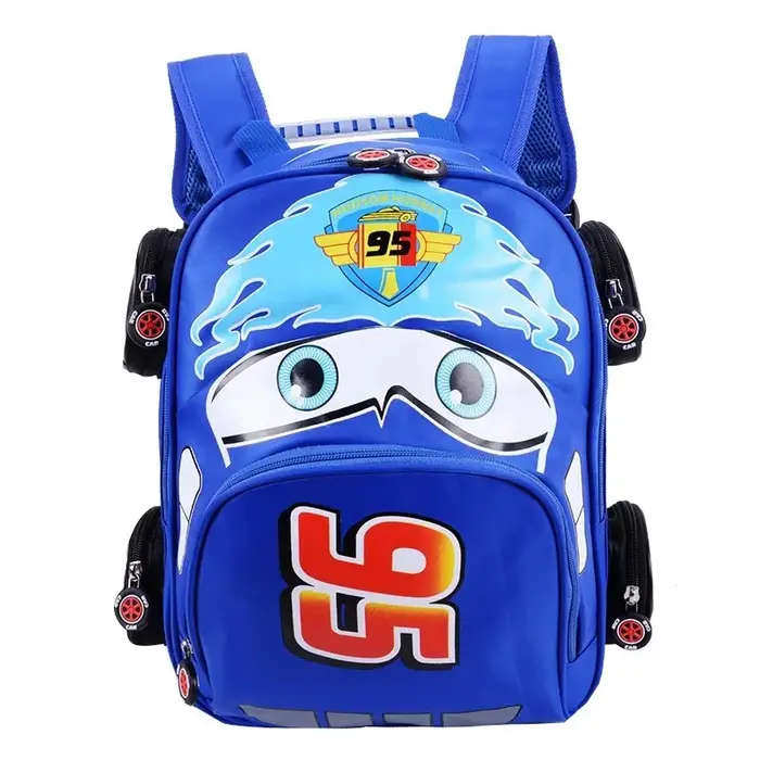 Nouveau sac à dos de voiture pour enfants, sac à dos imperméable et résistant à l'usure de dessin an