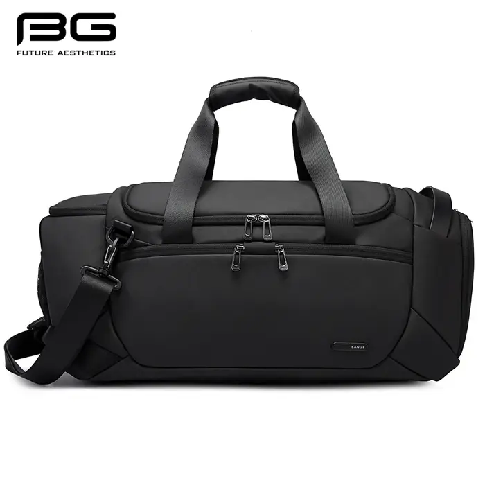BANGE – sacs polochons de sport imperméables avec compartiment à chaussures, sac de sport de 21 pouces pour hommes avec compartiment humide et sec, sacs de voyage