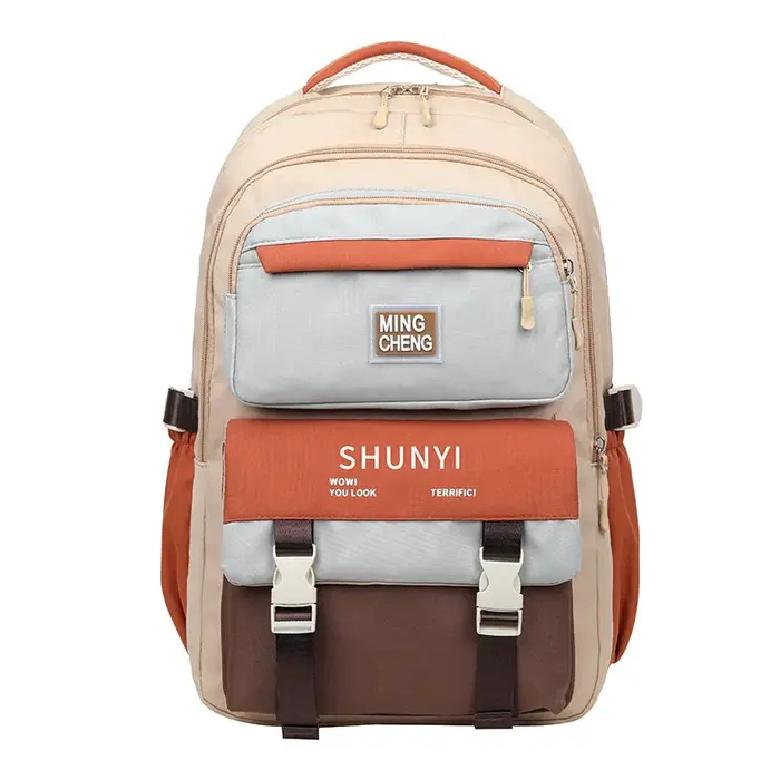 Sac à dos de luxe de grande capacité pour collégiens