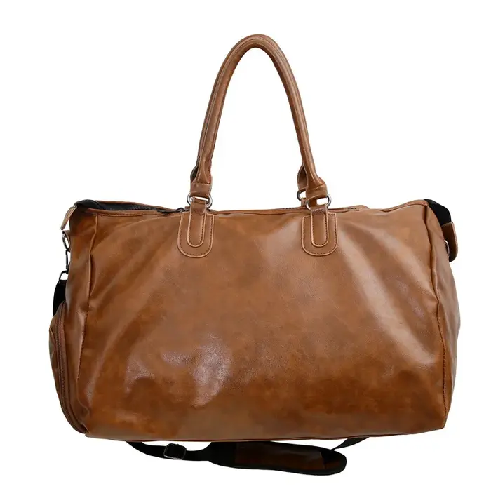 Sac de sport en PU grande capacité, sac de voyage tendance, sac de voyage pour courts séjours, sac d