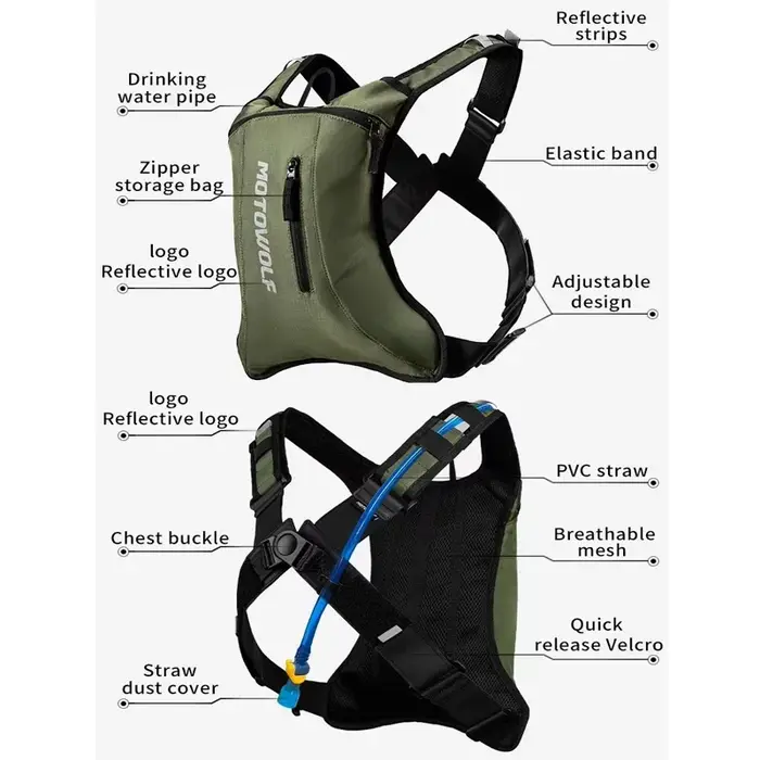 Sac d'hydratation pour moto