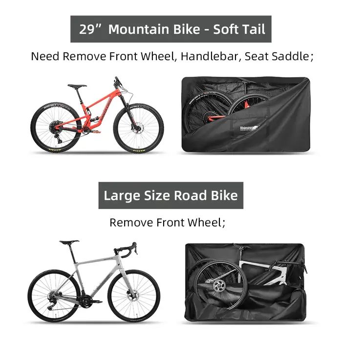 Sac de transport pour vélo Rhinowalk 600D pour VTT 29 pouces