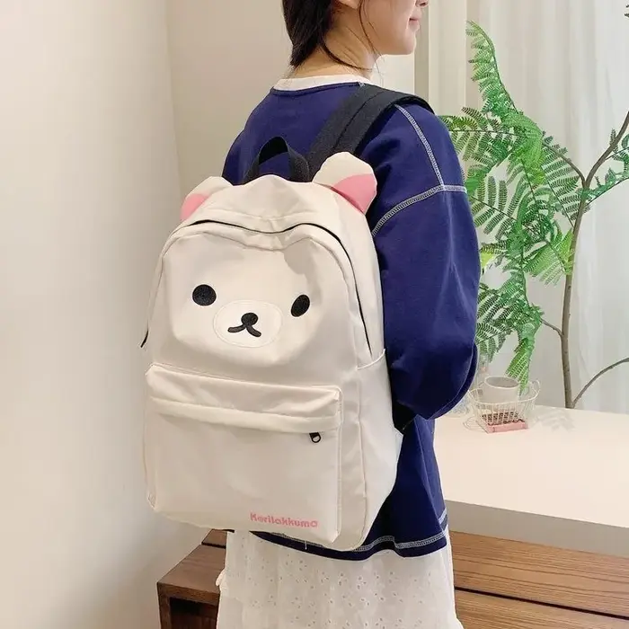 Chaud mignon ours Rilakkumas sac à dos grande capacité Anime dessin