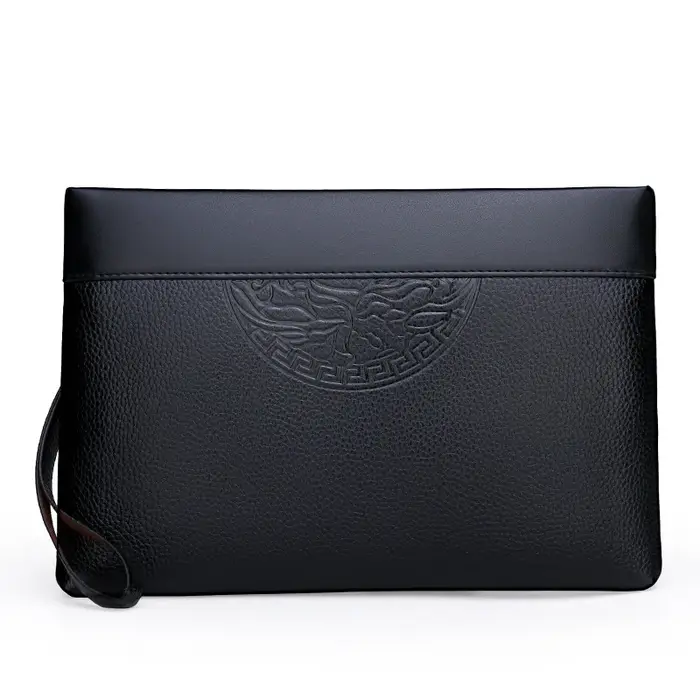 Sac à main de luxe pour hommes, enveloppe décontractée, pochette de grande capacité, sac sous les br