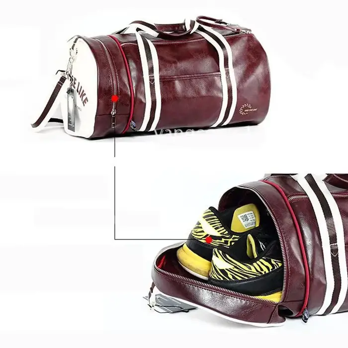 Sac de Sport en cuir imperméable pour femmes et hommes
