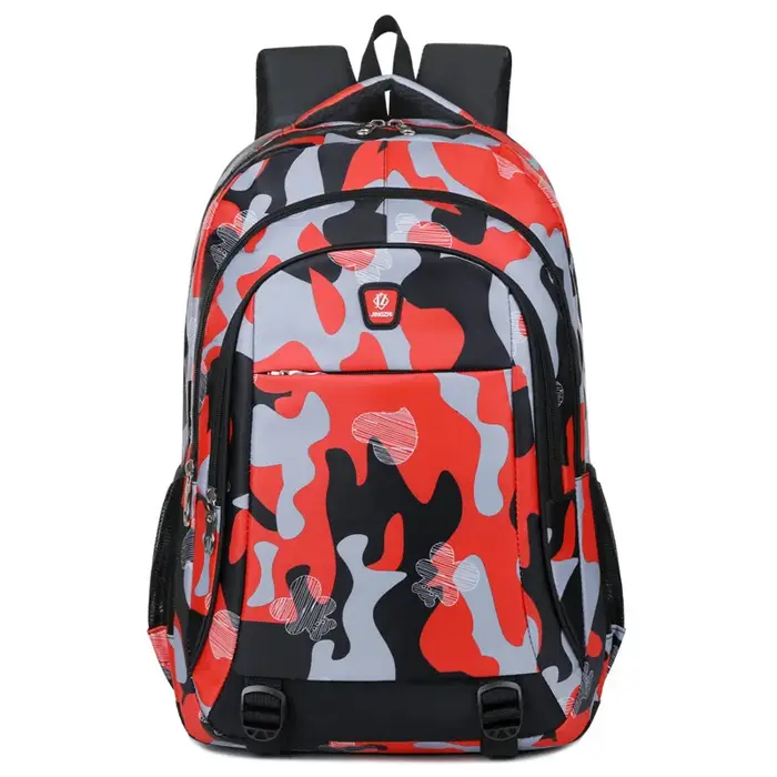Mode personnalité Camouflage sac à dos décontracté grande capacité collège étudiant sac