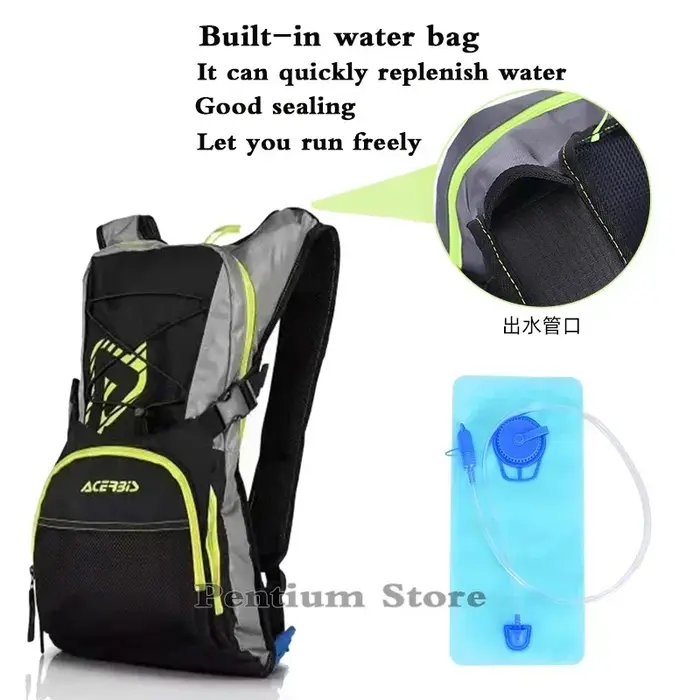 Acerbis sac à eau sac à dos moto Motocross Dirt Bike MX BMX ATV vtt tout-terrain Ride paire sacs à bandoulière noir vert cyclisme