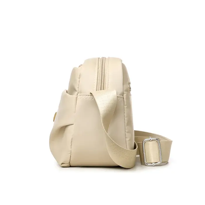Sac à dos de bureau pour femme de grande capacité - sac en tissu nylon imperméable - sac à bandoulière simple multi-compartiments à la mode - tendance