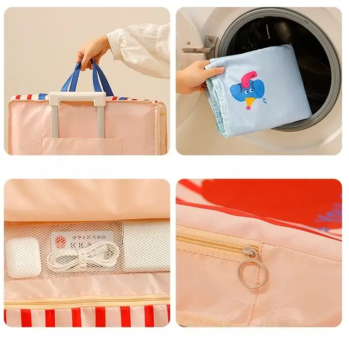 Sac de rangement de voyage pliable suspendu