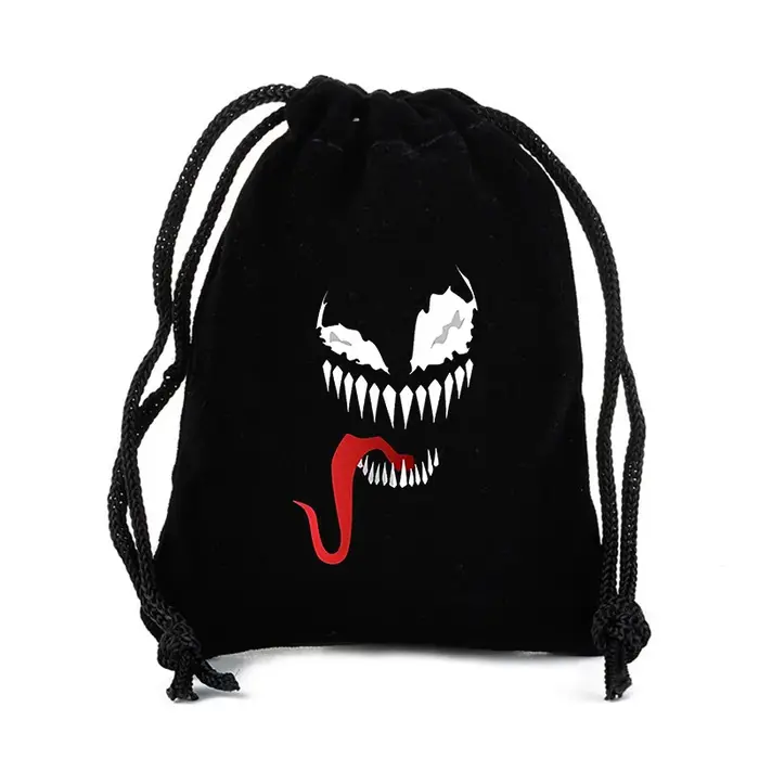 Venom grand sac à cordon sac à dos paquet impression personnage de dessin animé motif pochette capacité Portable