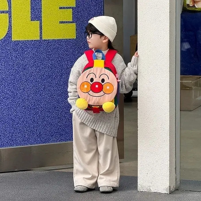 Anpanman baikinman dessin animé mignon léger voyage sac à dos cadeau de vacances Animation créative entourant garçons et filles sac à dos
