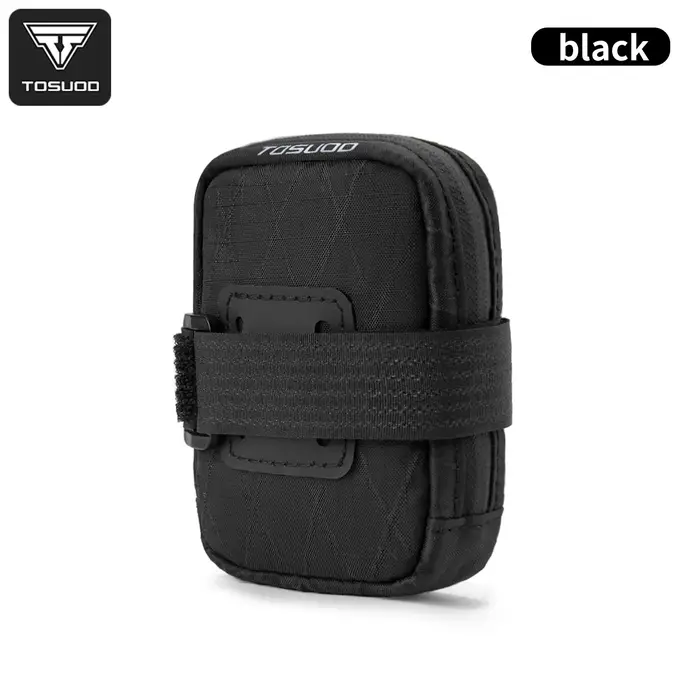 TOSUOD – Mini sac de selle de vélo, sac de rangement portable, sac de selle de vélo pour vélo de rou