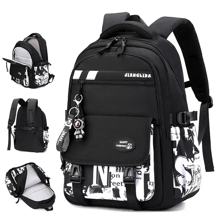 Sac à dos pour adolescents avec pendentif camouflage graffiti garçon sac à bandoulière pour enfants sac d'école étanche sacs à dos de voyage de Sport
