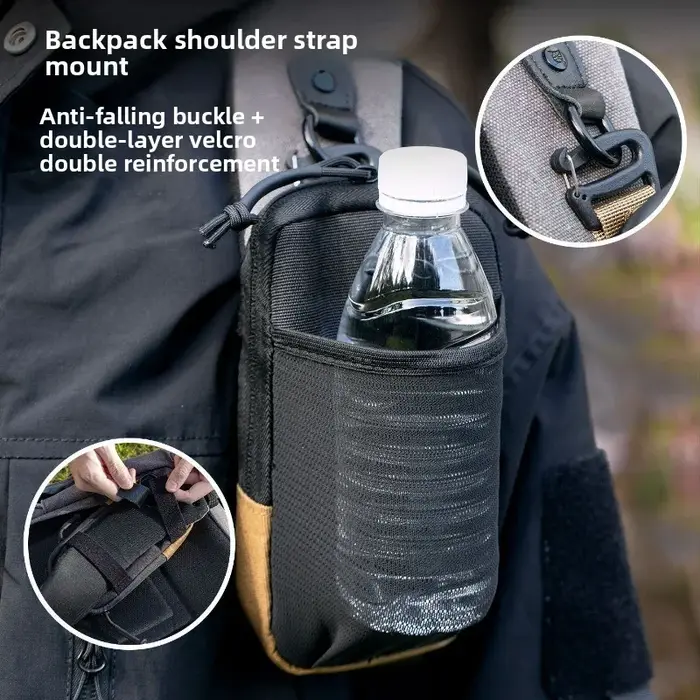 Sac de taille noir pour la randonnée en montagne