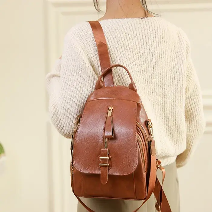 Femmes sacs à dos en cuir sac à bandoulière Vintage femme sac à dos dames voyage sac à dos Mochila