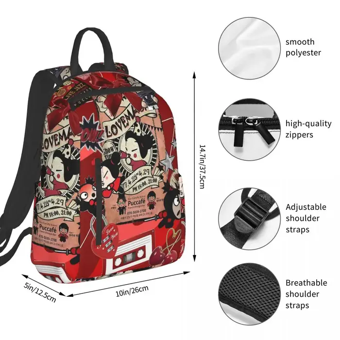 Pucca E Garu Sac à dos d'étudiant