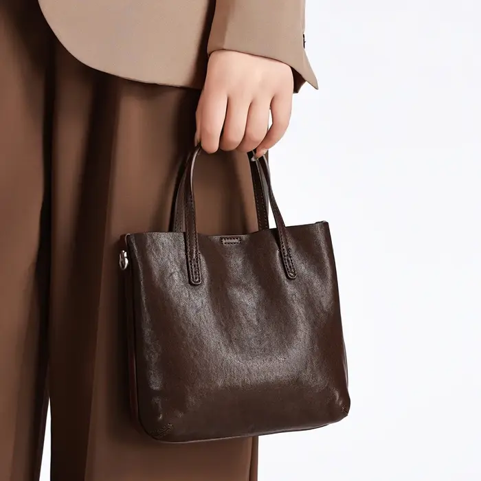 Nouveau Sac à Main en Cuir Véritable pour Femme 2026 – Sac Fourre-Tout de Luxe de Créateur, Sacs Vin