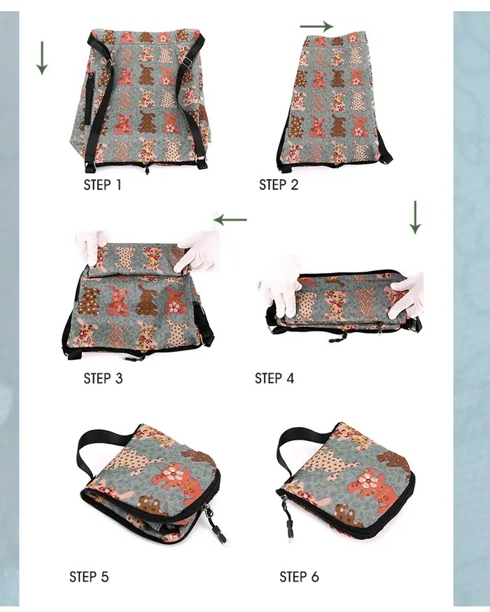 Mode femmes sac à cordon sac à dos de haute qualité tissu filles sac à dos femme Portable sac pliant Shopping sac à dos