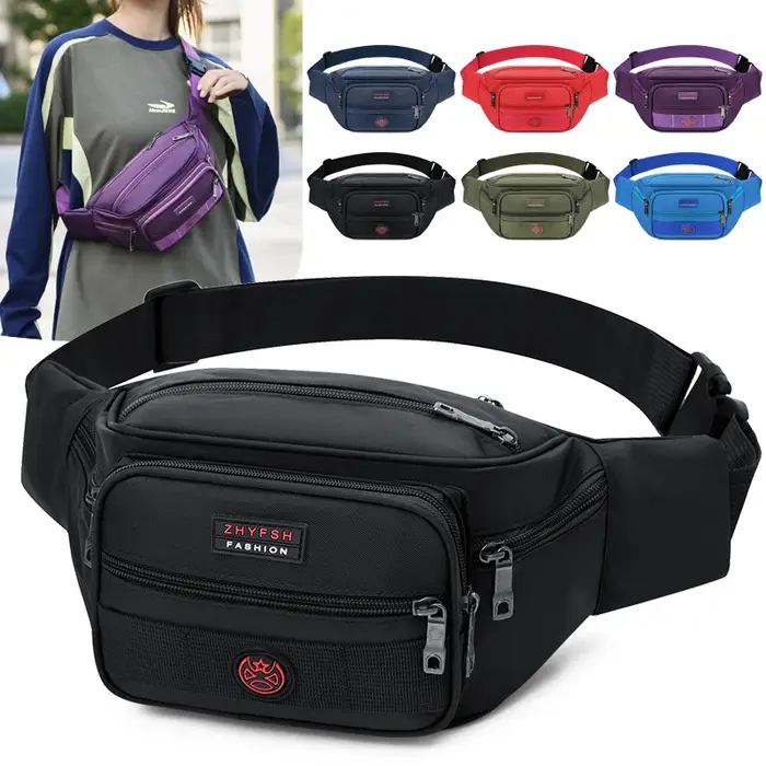 Sac de taille multifonctionnel unisexe